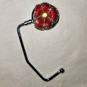 Jeweled and enameled purse hanger